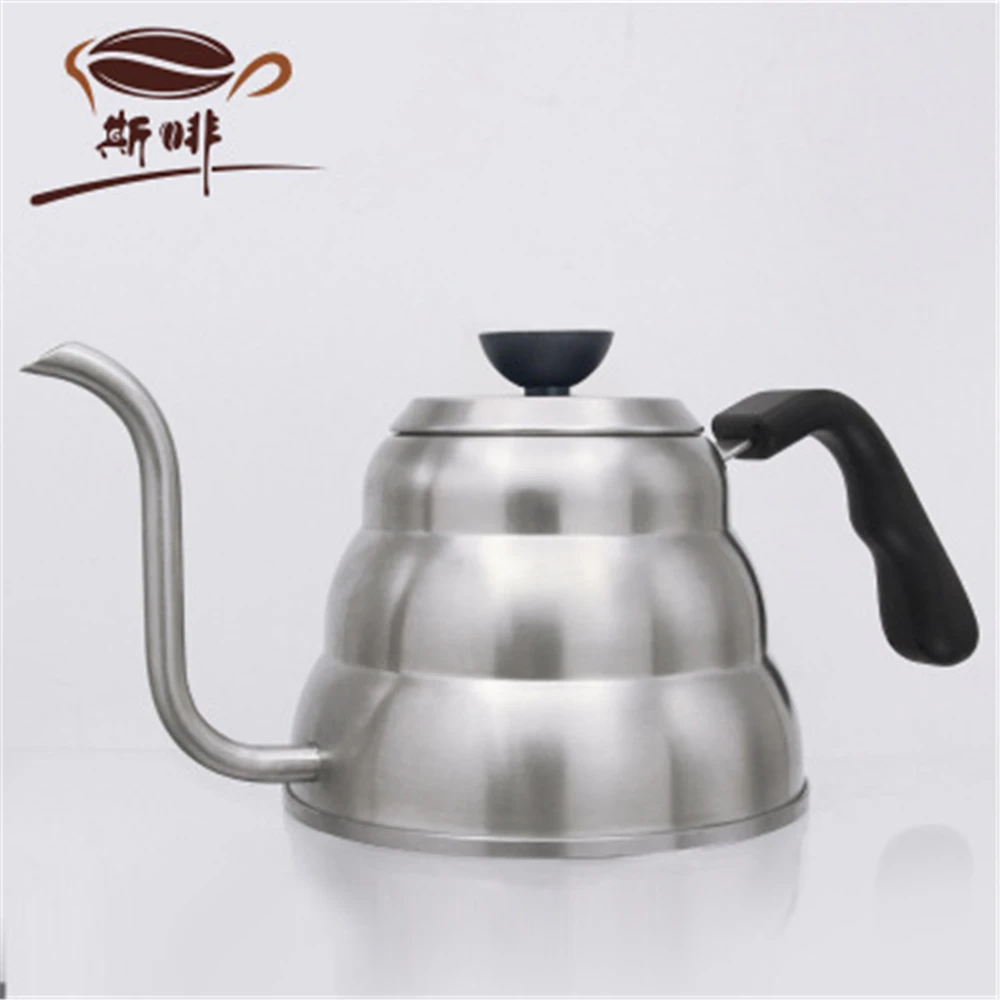 Чайник с крышкой из нержавеющей стали гусиная шея чайник для кофе Офисная кухня