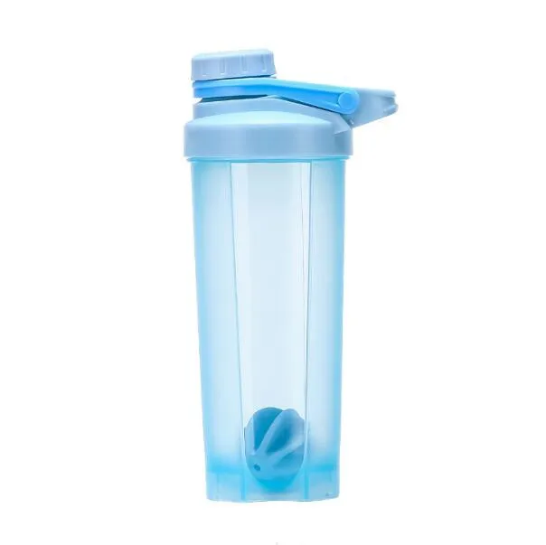 700ml Blue 500 ml/700 ml протеин порошок шейкер бутылка герметичная с ручкой тренажерный зал Фитнес Прочный Спортивный Бутылки для воды посуда для напитков - Цвет: 700ml Blue