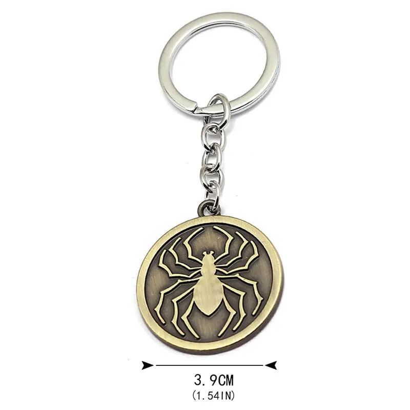 

Creative Anime Hunter Keychain Spider Logo Key Ring Fashion Popular Metal Pendant Keychain Jewelry For Men Gift Accessories