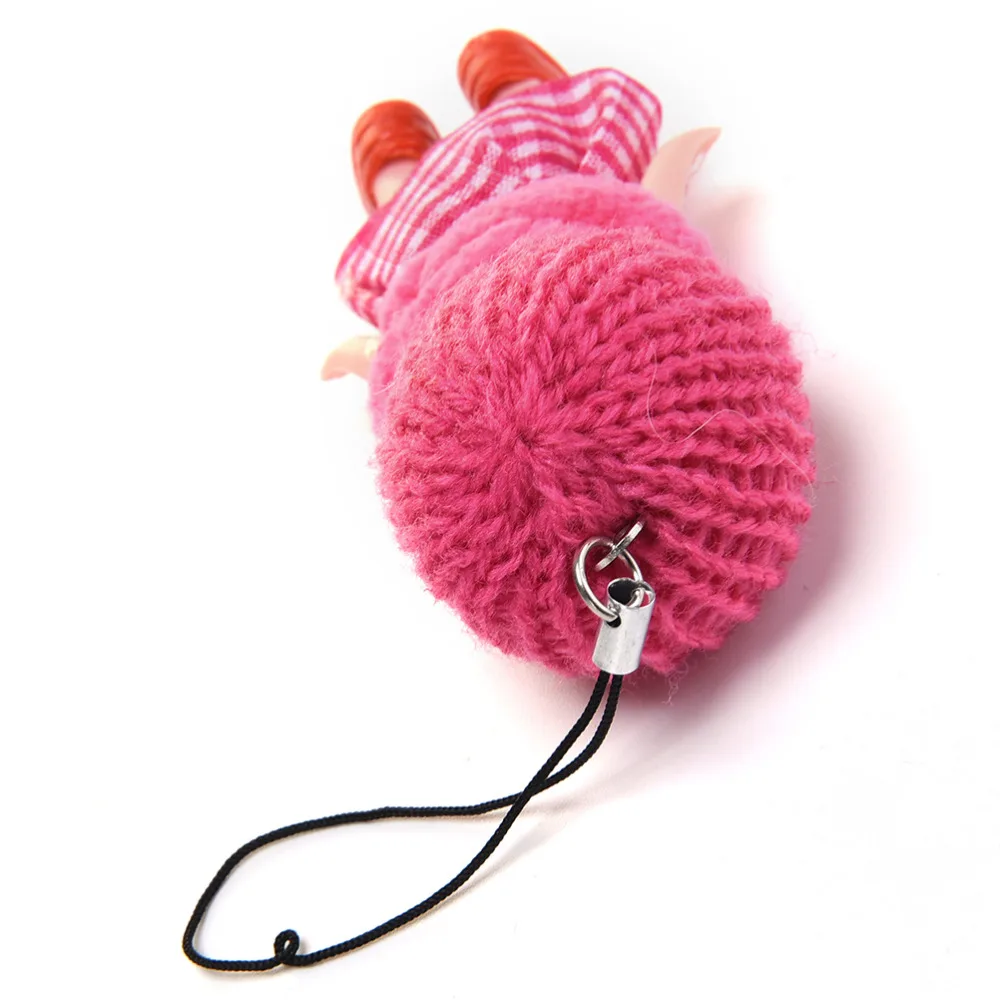 1 шт дети мультфильм мобильный телефон ремни милый мини кулон в форме куклы