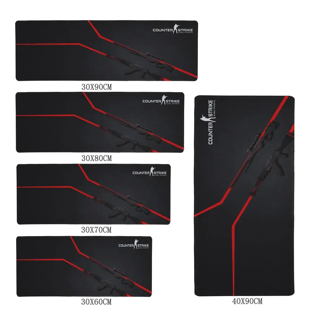 Резиновый противоскользящий коврик для мыши Counter Strike дизайн сделай сам