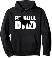 pitbull dad hoodie dog father pitbull gift men pullover hoodie casual autumn and winter hoodies