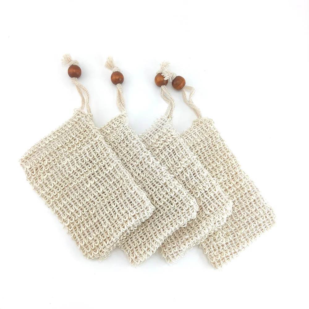 

Soap Bags Handmade Sisal Soap Bags Natural mesh Soap Saver Pouch Holder Bath Soap Holder
