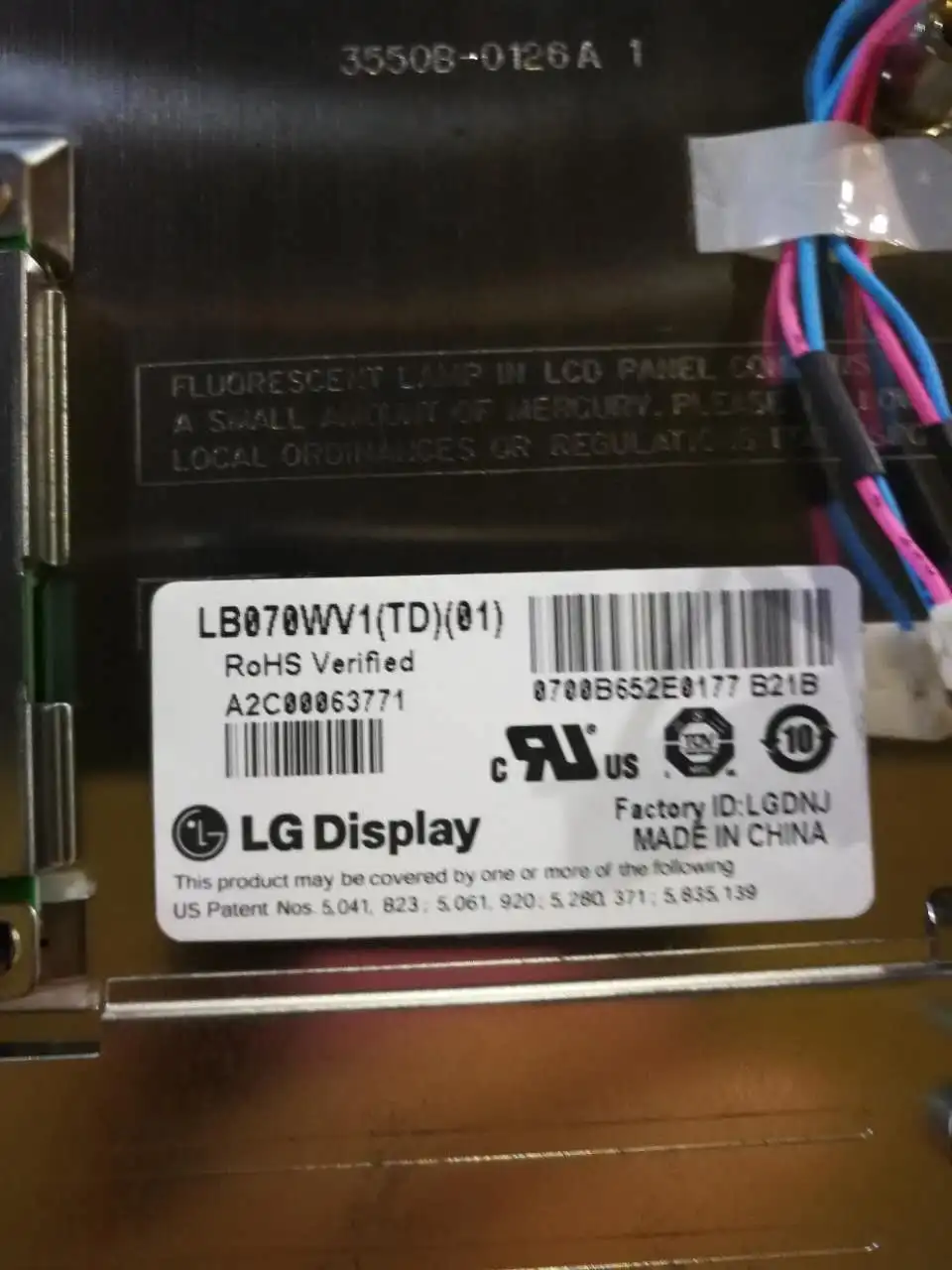 LB070WV1 TD01 оригинал + Класс 7 &quotЖК дисплей для Mercedes Benz W204 GLK ЖК Панель Экран|lcd screen|7&quot