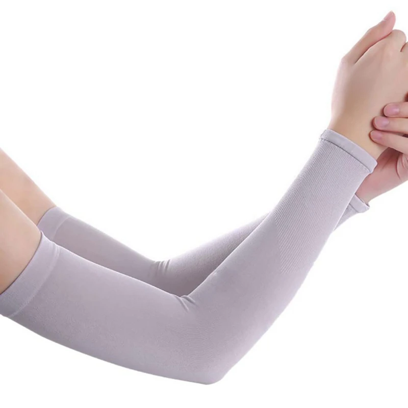 1 пара мужских однотонных рукавов для спорта бега велоспорта гольфа рыбалки