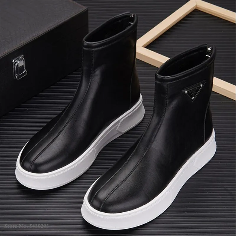 Новое поступление ботинки на молнии в британском стиле мужская повседневная