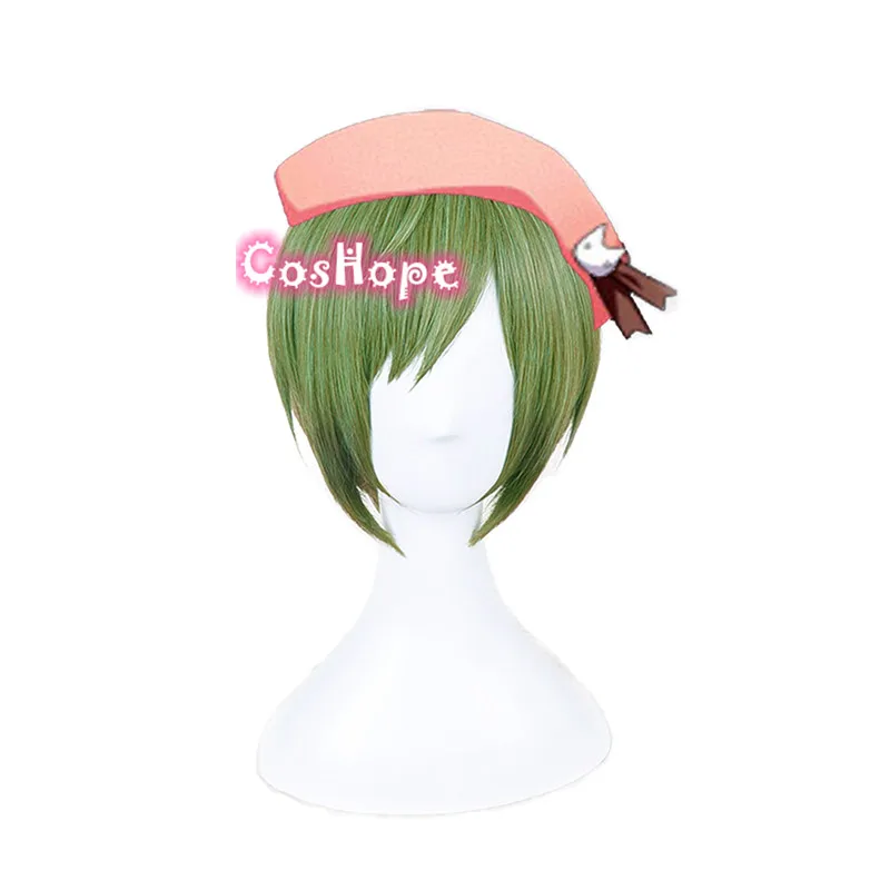 Парик Yuki Rurikawa для косплея А3 термостойкие синтетические волосы с зеленым
