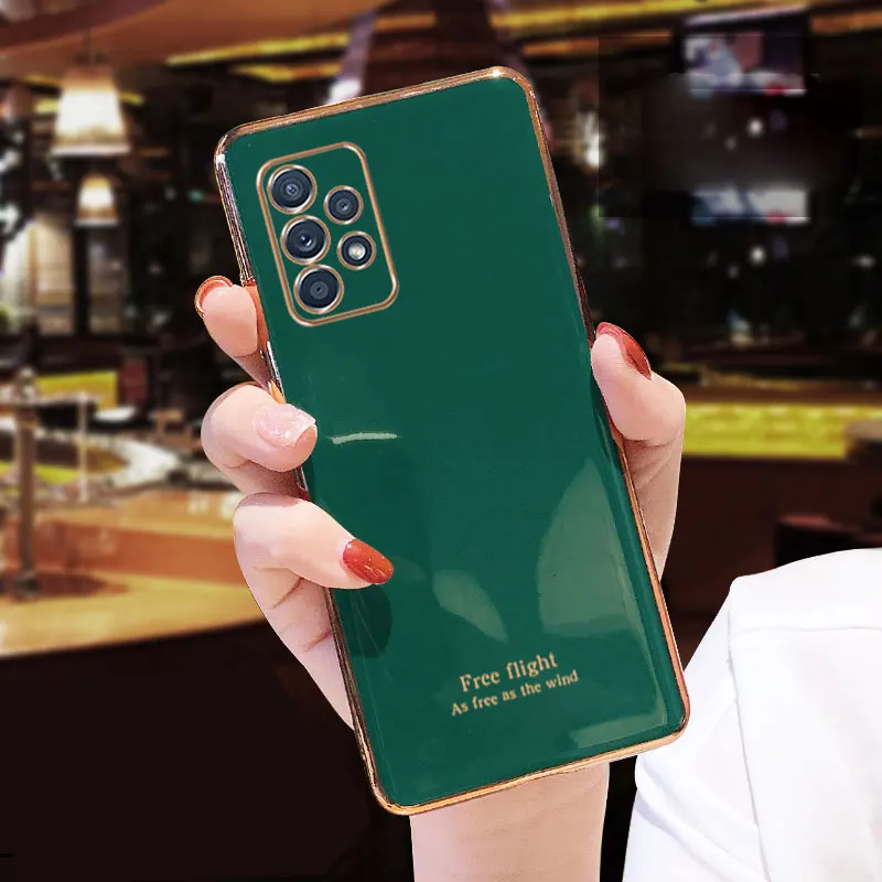 Luxury Silicone Case For Samsung Galaxy A52 phone Case Cover A72 4G Shockproof Holder Case For Samsung Galaxy A32 A52 A72 5G