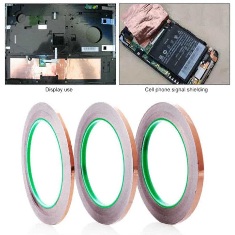 1 рулон медной фольги 5/10/20 мм защита от электромагнитных помех для борьбы с