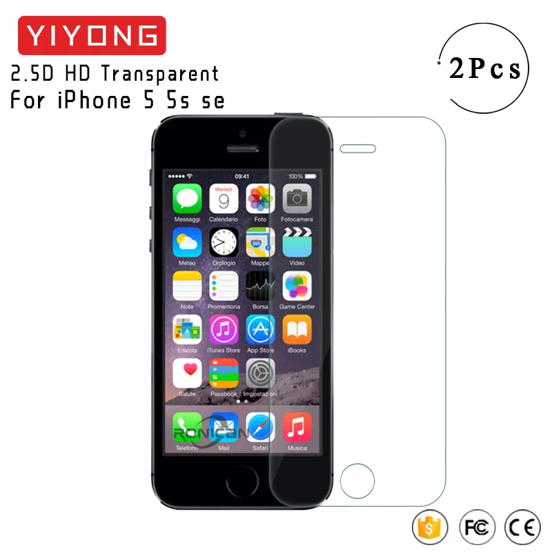 Стекло YIYONG 2.9D для iphone 5s закаленное стекло Защита экрана se Защитная пленка 5