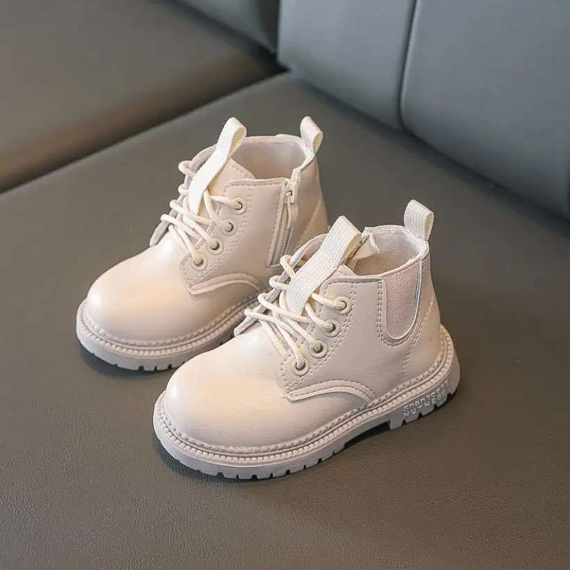

Girls Boots 2020 New Autumn Winter Leather Boys Martin Boots Ankle Waterproof Kids Fashion Short Boots Children's Sport Shoes