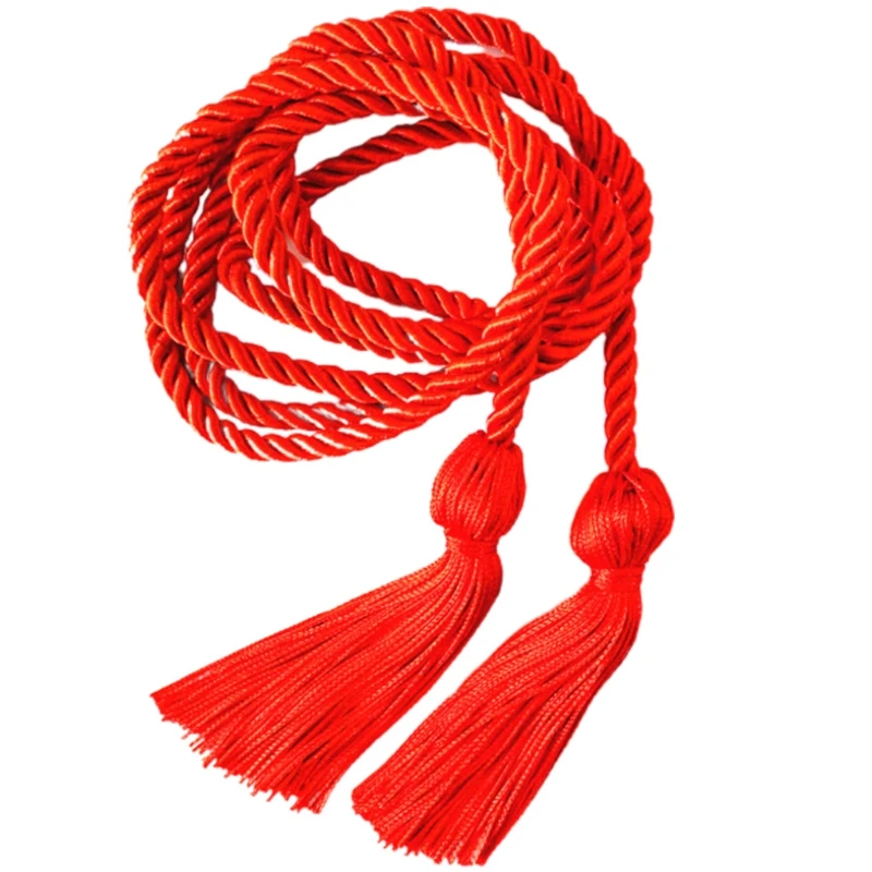 

67 Inches Graduation Single Braided Honor Cord with Tassels for Bachelor Gown Graduation Students Drawstring Rope