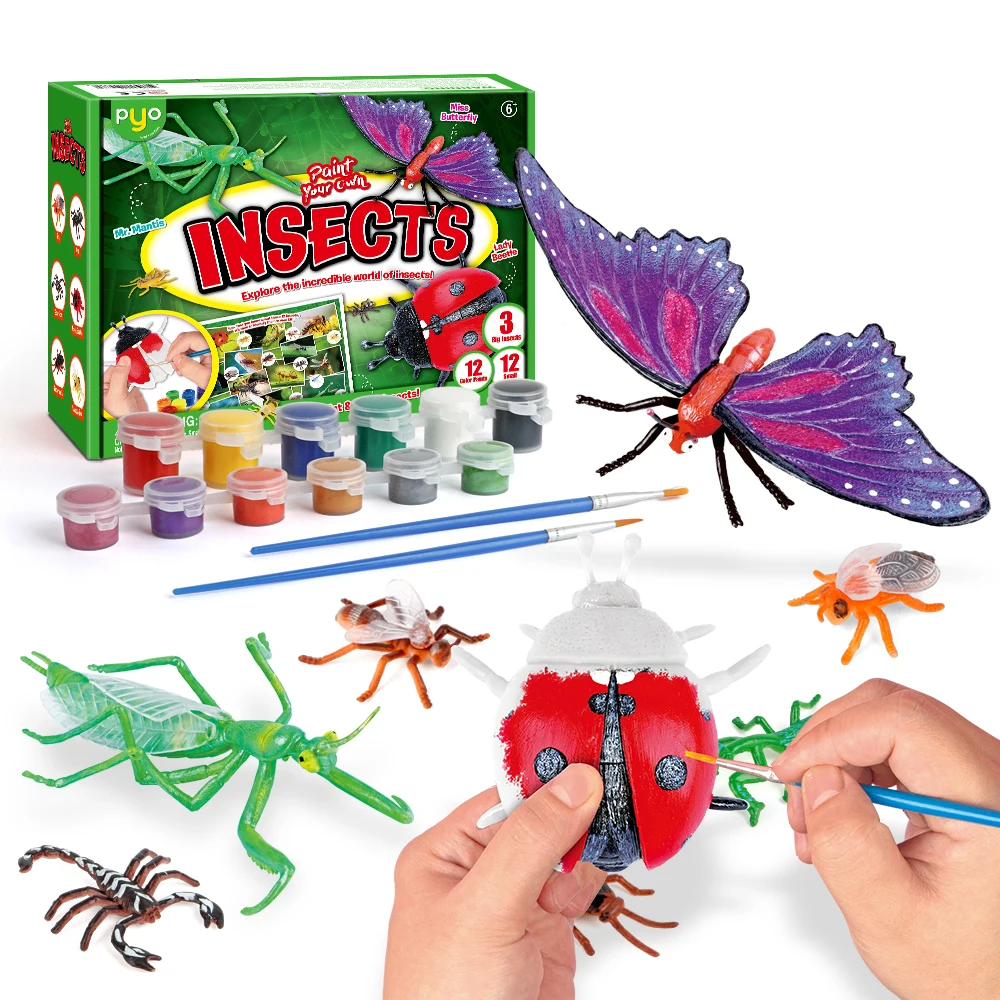 

Paint Your Own World Insects Butterfly Activities Art Paint Daubers for Toddler Preschool Kindergarten Girls Boys Kids Ages 3 +