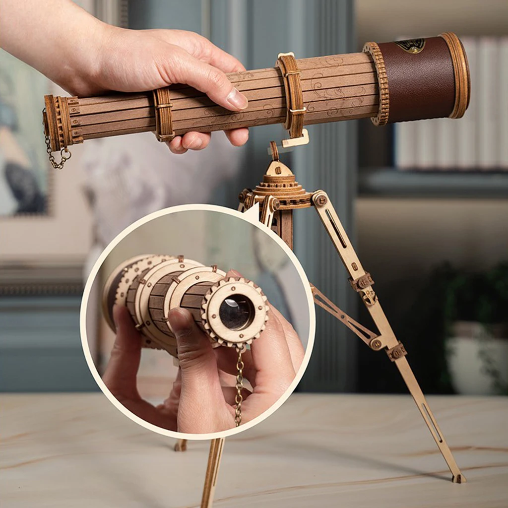

Telescope Assembly Toy Science Learning Developmental Toy Building Kits DIY