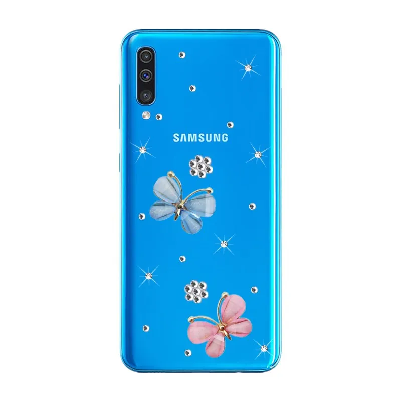 3d с украшениями в виде кристаллов со стразами чехол для телефона samsung Galaxy A70 A50 A30 M40