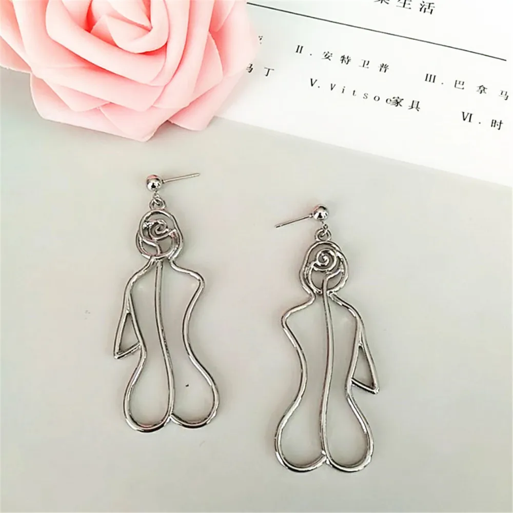 Серьги SexeMara в ретро стиле изысканные ювелирные украшения для контура