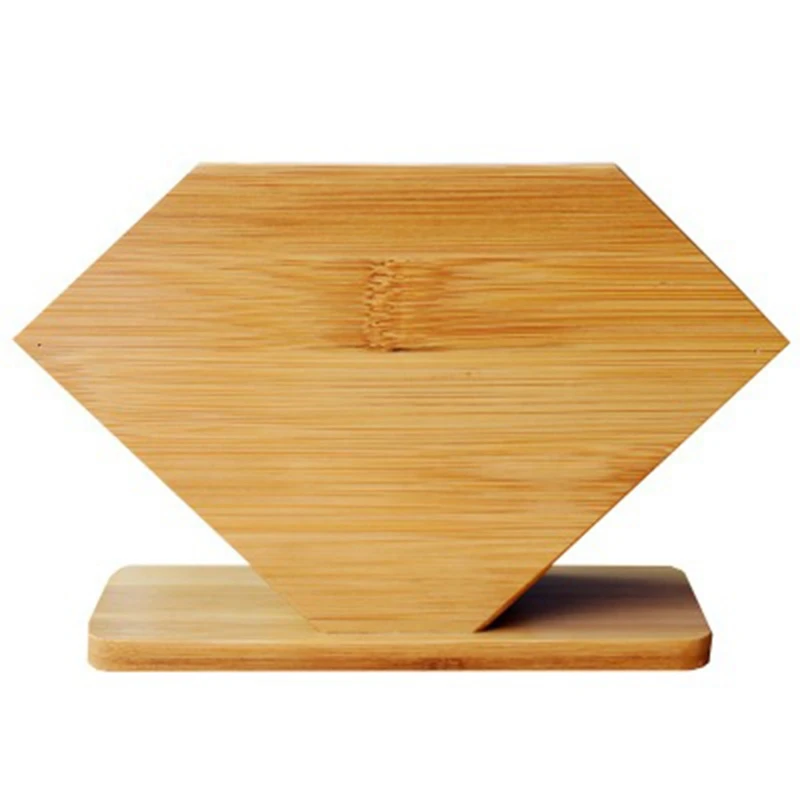 Бамбуковая Вертикальная коробка для салфеток квадратная стойка бумажных