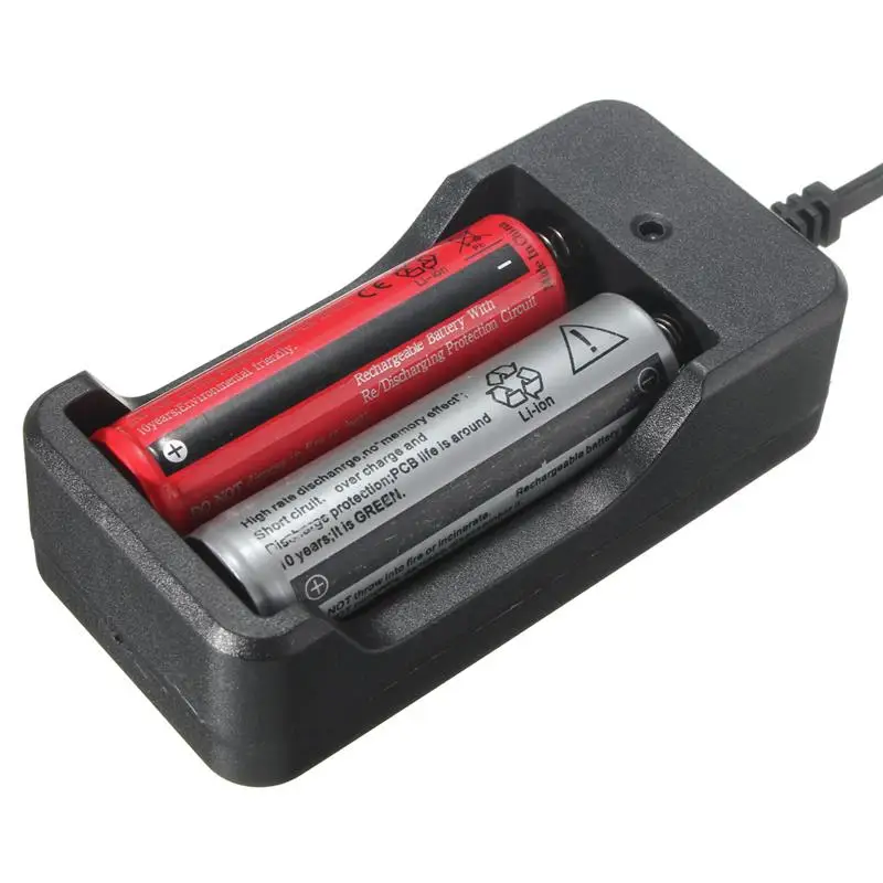 

GTF 18650 battery charger US/EU Plug Input 100V-240V Dual 18650 battery charger For 2PCS 18650 Rechargeable Li-Ion Battery