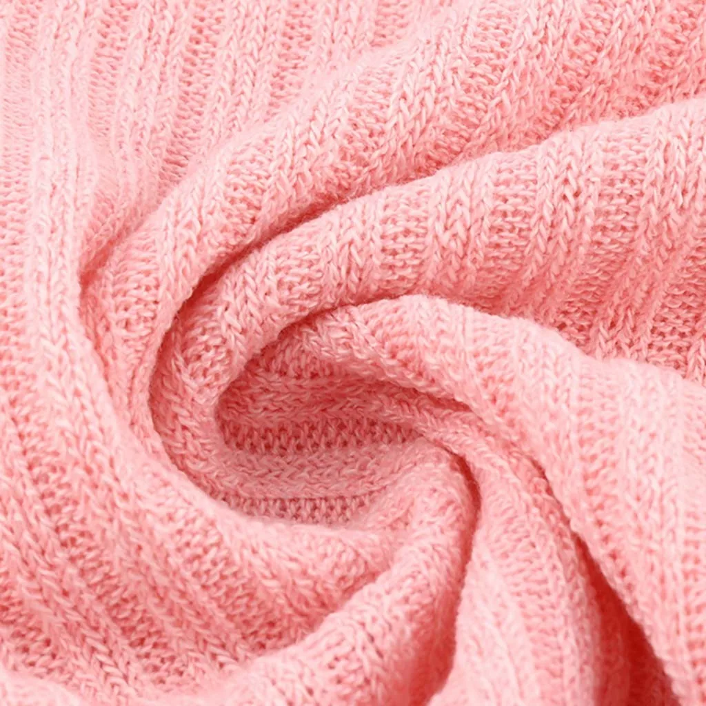 Women' Knitted Pullover Tops Loose Autumn Spring Off Shoulder Sweater Long Sleeves Solid Color Casual Knitwear Jumper Hot A30823 | Женская