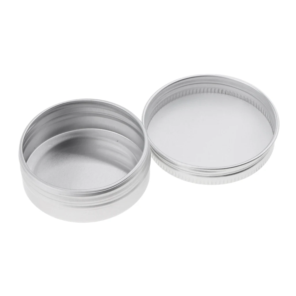 

30ml/gram 10 Pack Aluminum Tin Cans, Empty Round Tin Jar Pot Cosmetic Containers