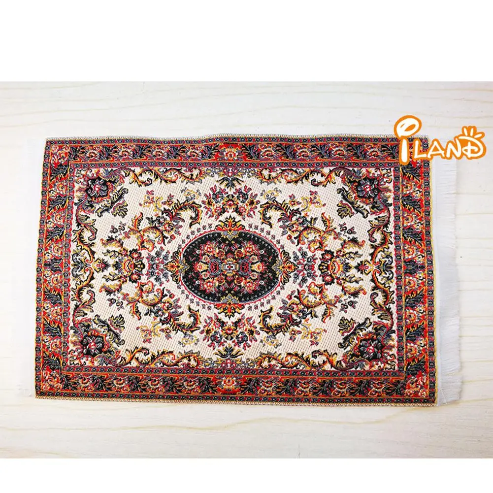 

RCtown 1:12 Mini Carpet Furniture Doll House Rug Dollhouse Mat Floor Coverings Miniatures 17*10CM DIY Dollhouse Accessories