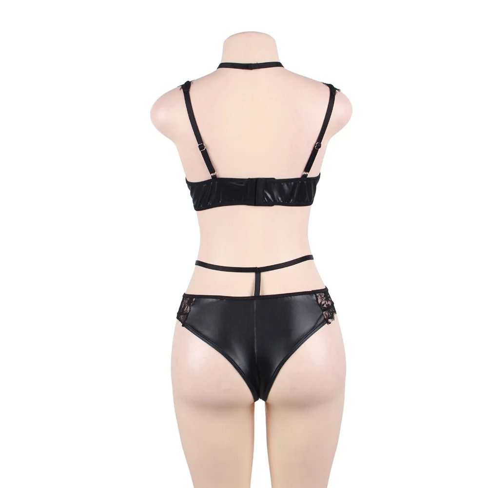 

2pcs/set Sexy Lingerie Transparent Fun Underwear Plus Size 5xl Set Women's Underwear