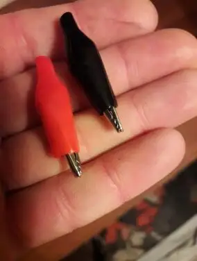 28 мм металлический крокодил G98 Электрический зажим измерительный щуп черный