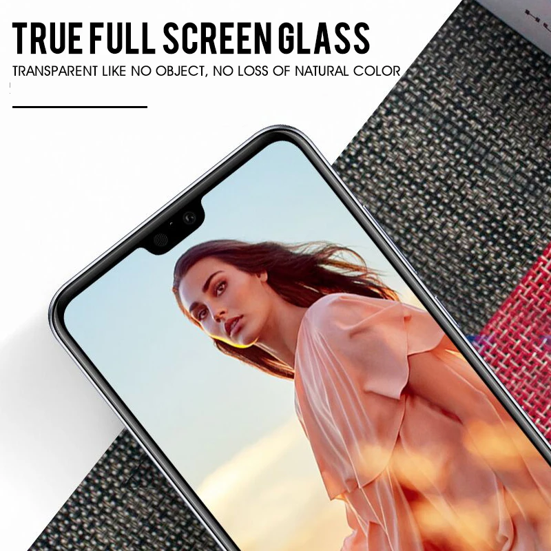 25 шт 9D полное покрытие изогнутое закаленное стекло для huawei Y9 prime Y7 pro Nova3 lite P smart Honor 8A Honor 10i