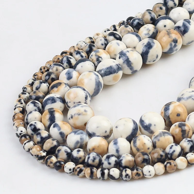 Круглые бусины цвета хаки с рисунком дождя из натурального камня россыпью для