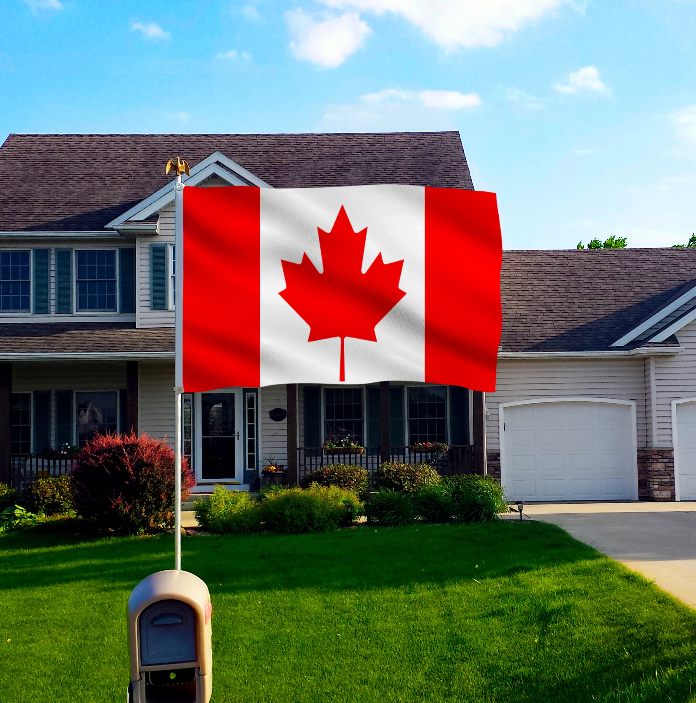 Флаг канадской страны DFLIVE 3x5 футов печатный полиэфирный флаг 90x150 см канадский