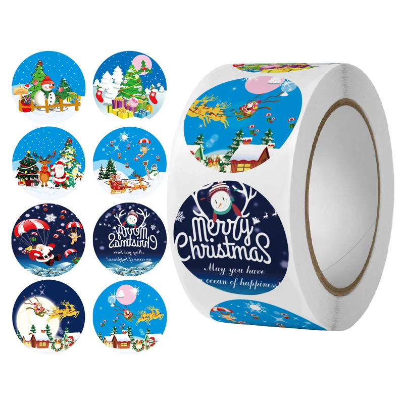500 шт. рождественские наклейки подарки герметичные s декор этикетки упаковочная