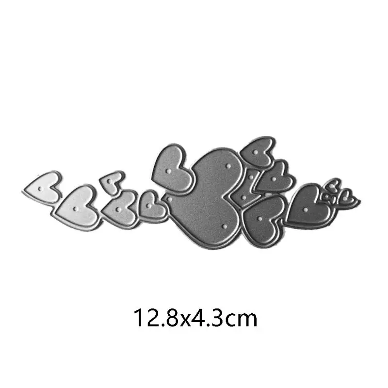 

Металлические режущие штампы Love Heart, Трафаретный Скрапбукинг, сделай сам, штамп для альбомов, бумажная карта