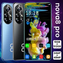 Phone nova8 pro Global Version Smartphone 16GB+512GB 6500mAh 6.8HD Inch Camera Cellphone 2280*3200 5G Android 10.0 Mobile Phones (4)
