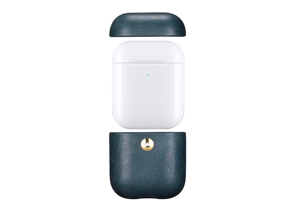 Чехол XOOMZ для Apple Airpods из натуральной кожи для Airpods 1 2 винтажная Защитная сумка для Airpods 2 1 жесткий чехол для ПК
