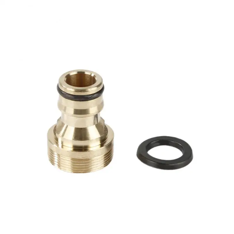 Universal Brass Hose Tap Connector 23mm Threaded Garden Water Pipe Adaptor Fitting Kitchen Adapters Faucet Extenders | Дом и сад