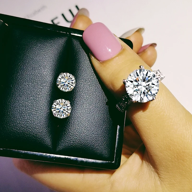 2 шт./упаковка серьги-гвоздики в виде кольца | Украшения и аксессуары