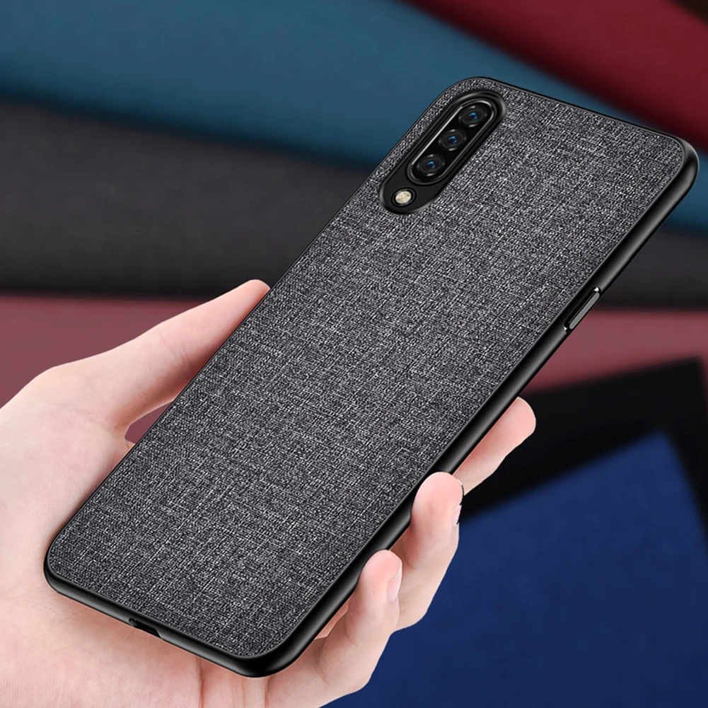 Ретро тканевый чехол для Xiaomi mi x 3 Red Note 6 Pro тканевая текстура мягкий ТПУ бампер