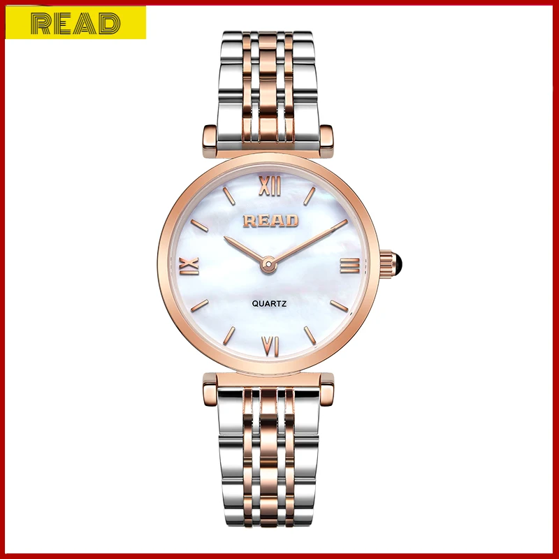 

Fashion Simple watch For Women Stainless Steel watch Quartz movement Waterproof colorful fritillary surface Casual Gift Women