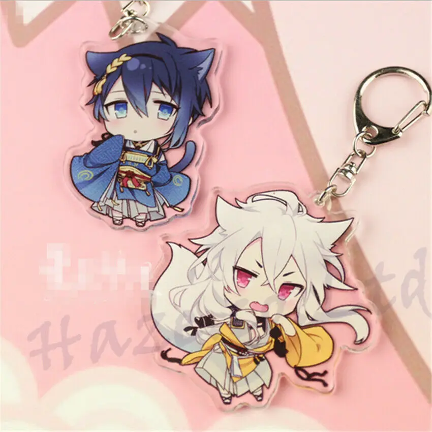 Горячая игра Touken Ranbu онлайн аниме акриловое кольцо для ключей подарок брелок
