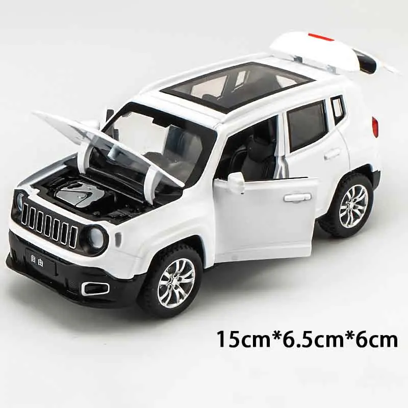 white Jeep 1/24 модель автомобиля Rolls-Royce Phantom удлиненный светильник из литого под давлением сплава Sixdoor модель светильник отличная игрушка-Имитация Коллекция подарков - Цвет: white Jeep