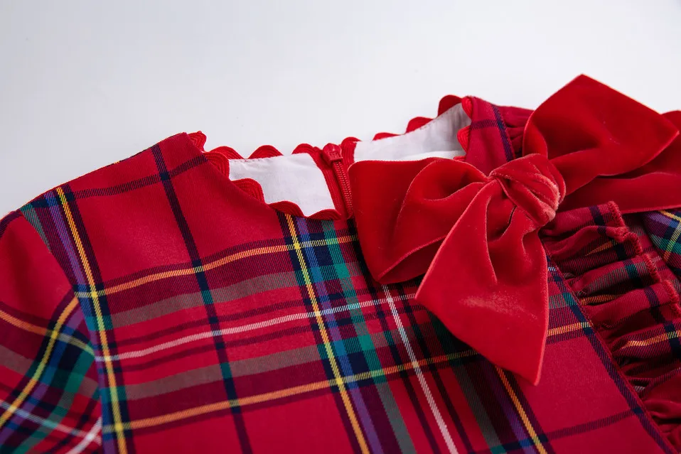 Pettigirl/красное рождественское детское платье сетчатые платья с головным убором и