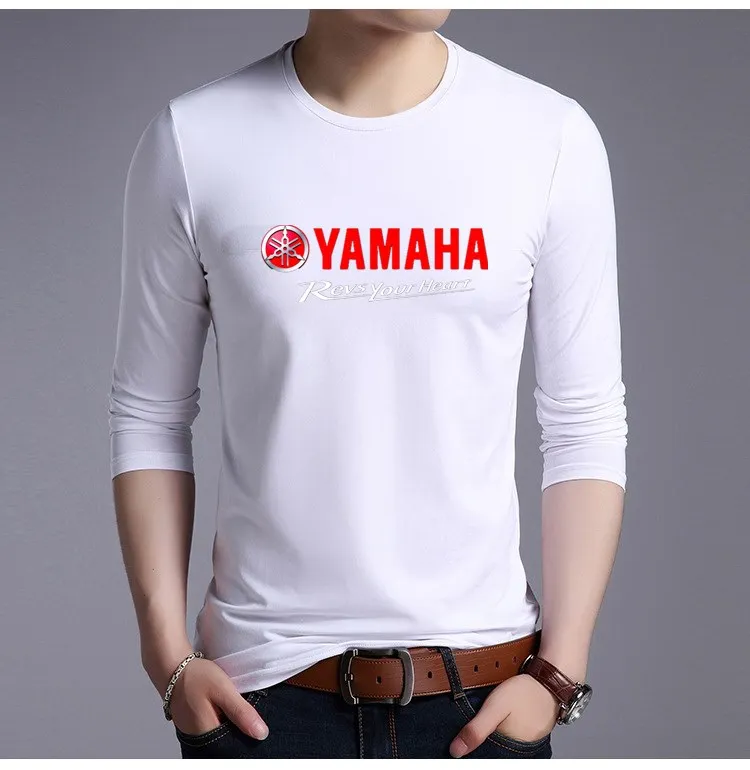 Мужская футболка Повседневная мужская модная фирменная yamaha revs your heart prints