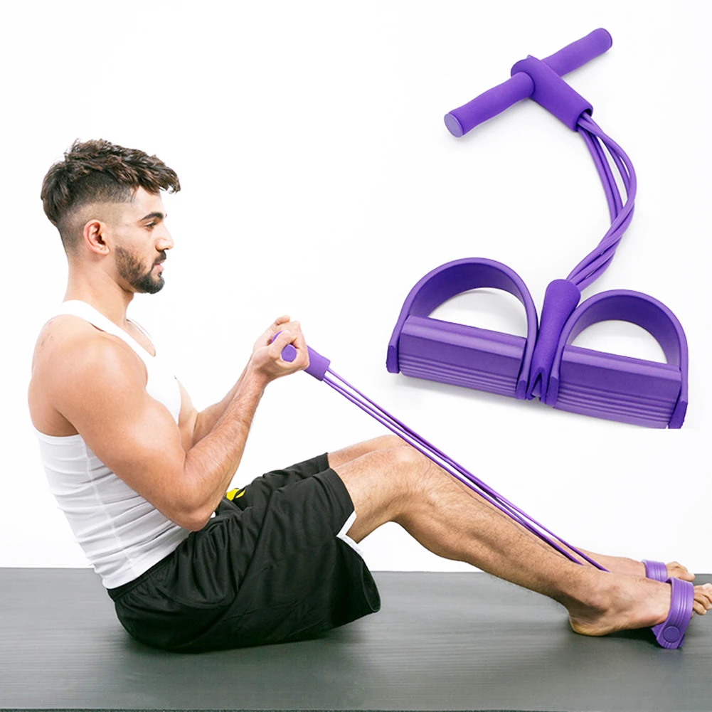 Fitness Sit-Up Pull Rope Tension Resistance Band Abdominal Exercise Equipment | Спорт и развлечения