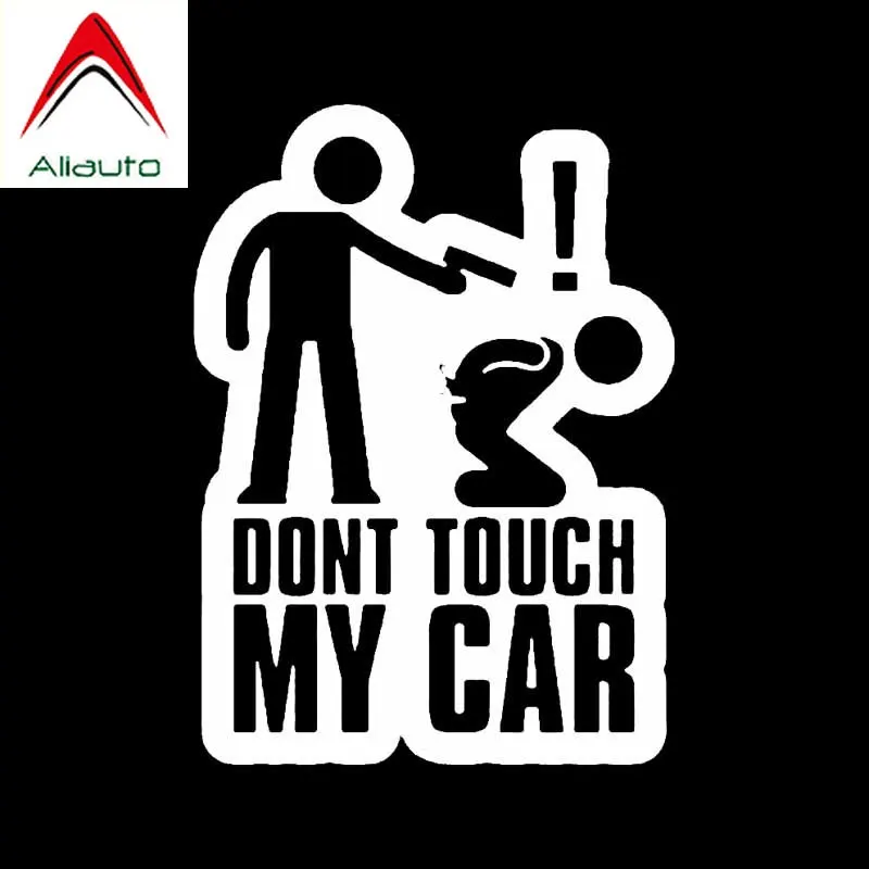 Забавная виниловая наклейка Aliauto Don't Touch My Car аксессуары Солнцезащитная