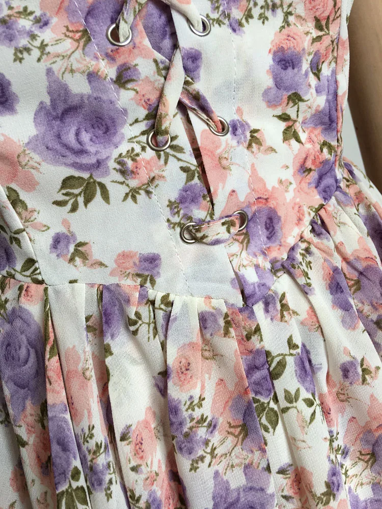 

Puff Sleeve Dress Short Sleeve Floral Dress Mini Sexy Lace Women Vintage Slim French Square Collar 2021 New Summer Sundress