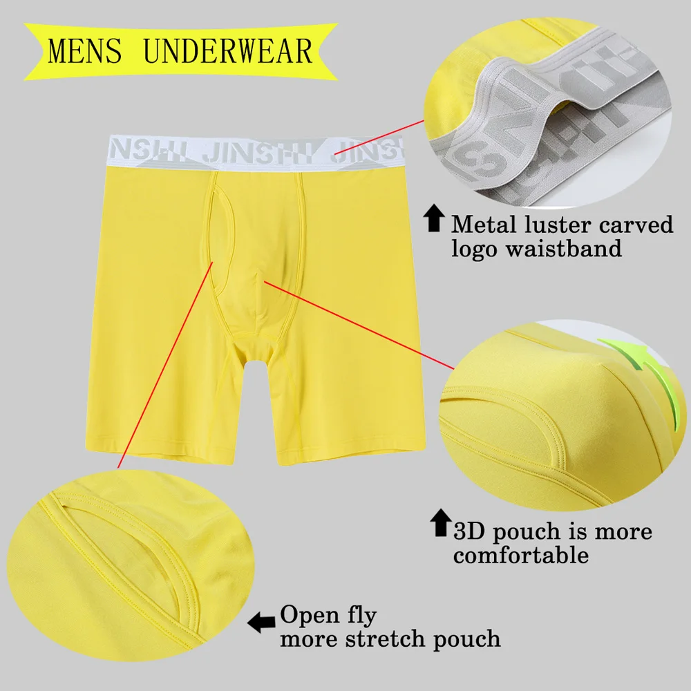 Men's Fasion High Quality Bamboo Boxers Panties Shorts TAGLESS Width Elastic Waistband Quick Drying Mens Panties Underpants
