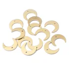 Подвески в виде плоской Луны, из латуни, в стиле панк, 20 шт.лот