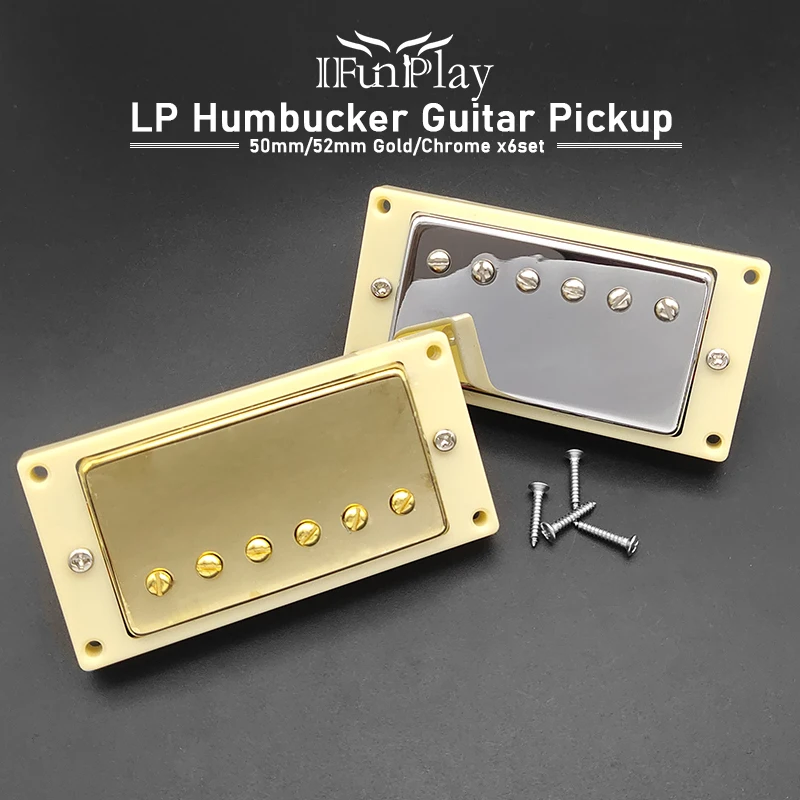 6 комплектов звукосниматели для электрогитары струн LP с кольцом 50 мм/52 мм