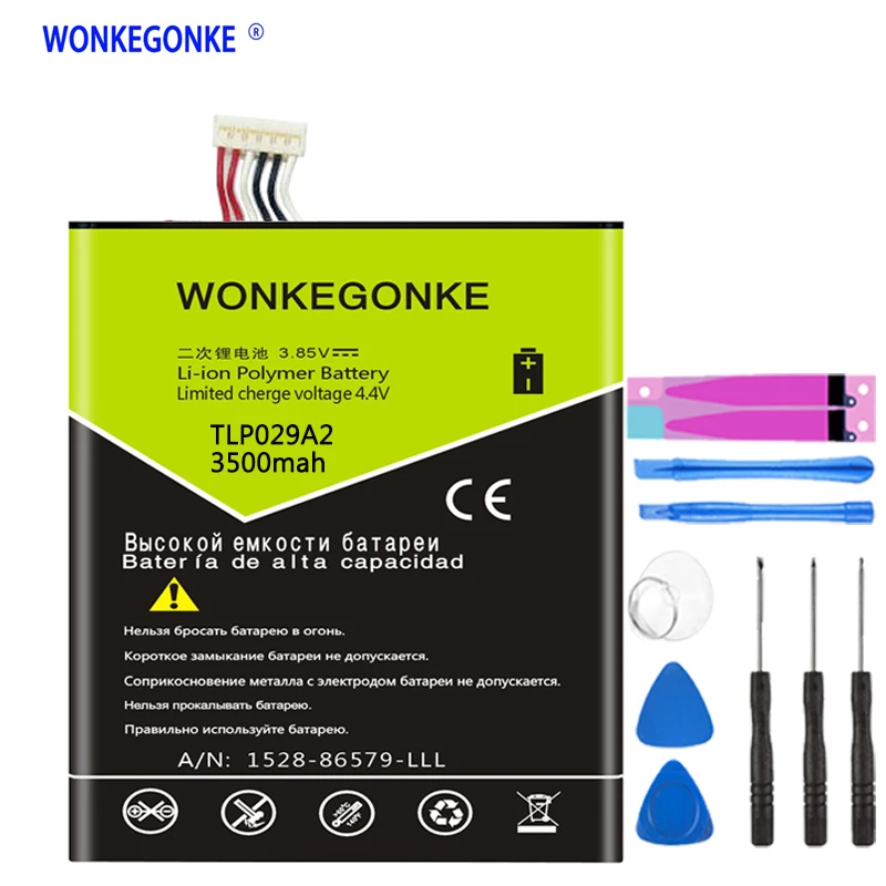 Аккумулятор WONKEGONKE TLp029A2 для Alcatel One Touch Idol 3 I806 6045Y 6045K аккумулятор 6045Y|Аккумуляторы