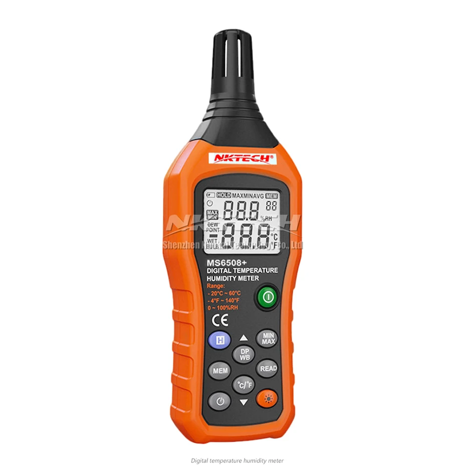 Цифровой измеритель температуры и влажности NKTECH MS6508 + метеостанция с термометром